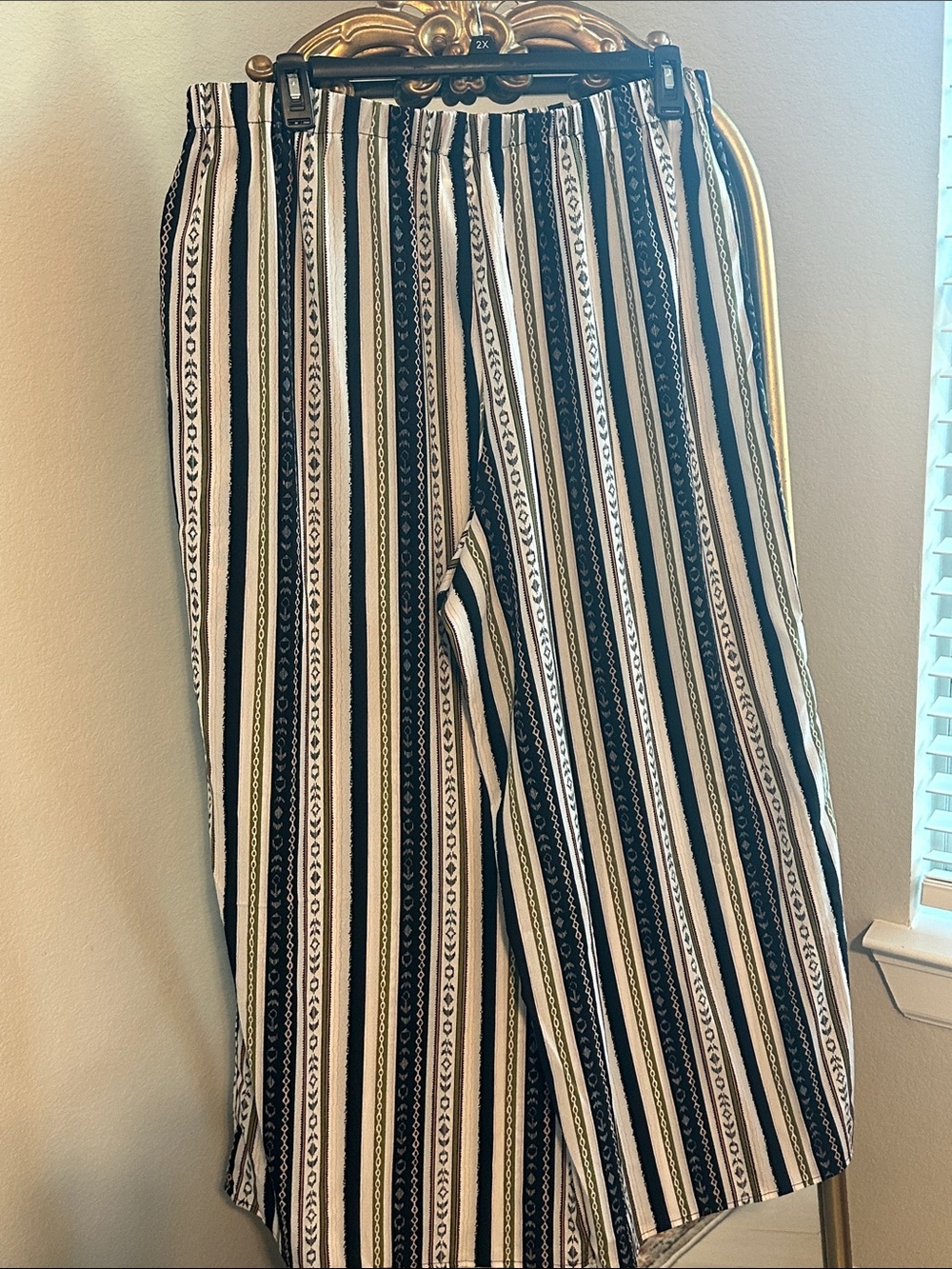 SHEIN Black and White Vertical Stripe Joggers